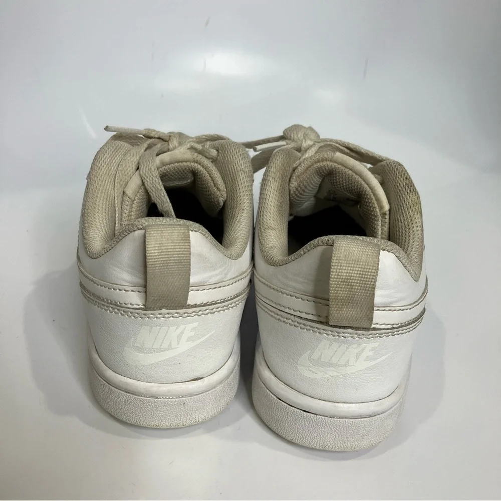Nike‎ court borough all white low top sneakers size 4.5Y